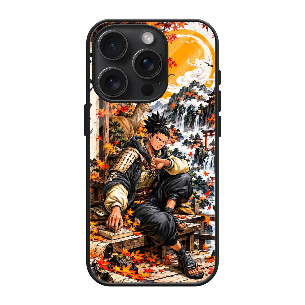 Golden Moon Samurai Glass Case