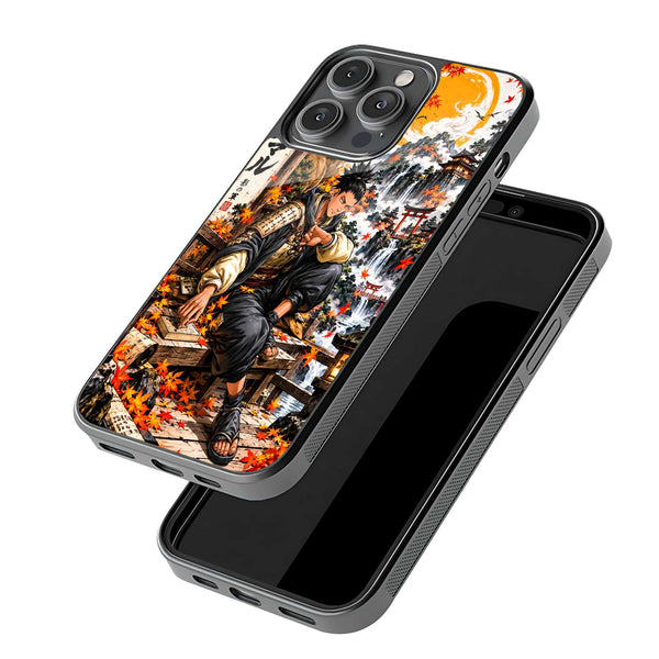 Golden Moon Samurai Glass Case