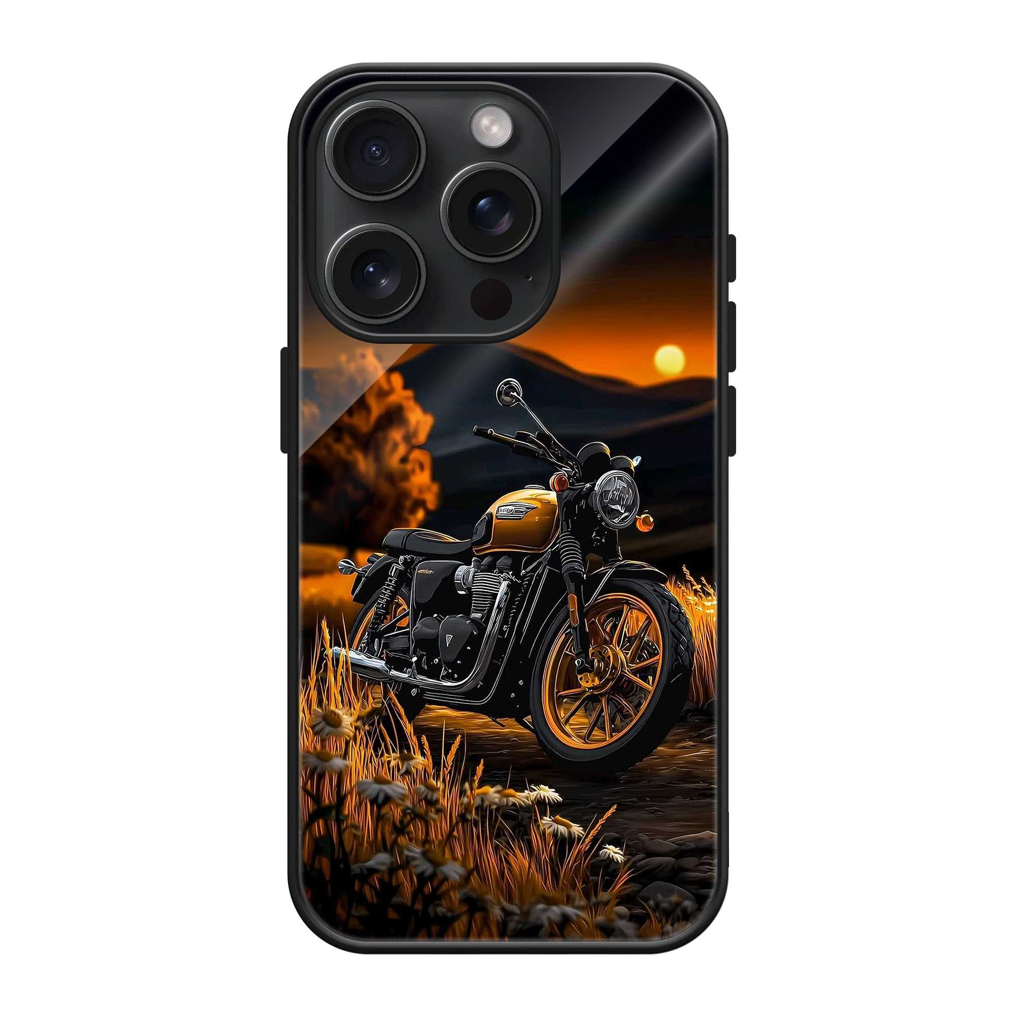 Golden Rider Glass Case