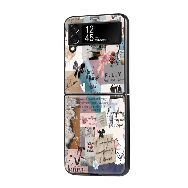 Good Things Ahead Samsung Z Flip Glass Case