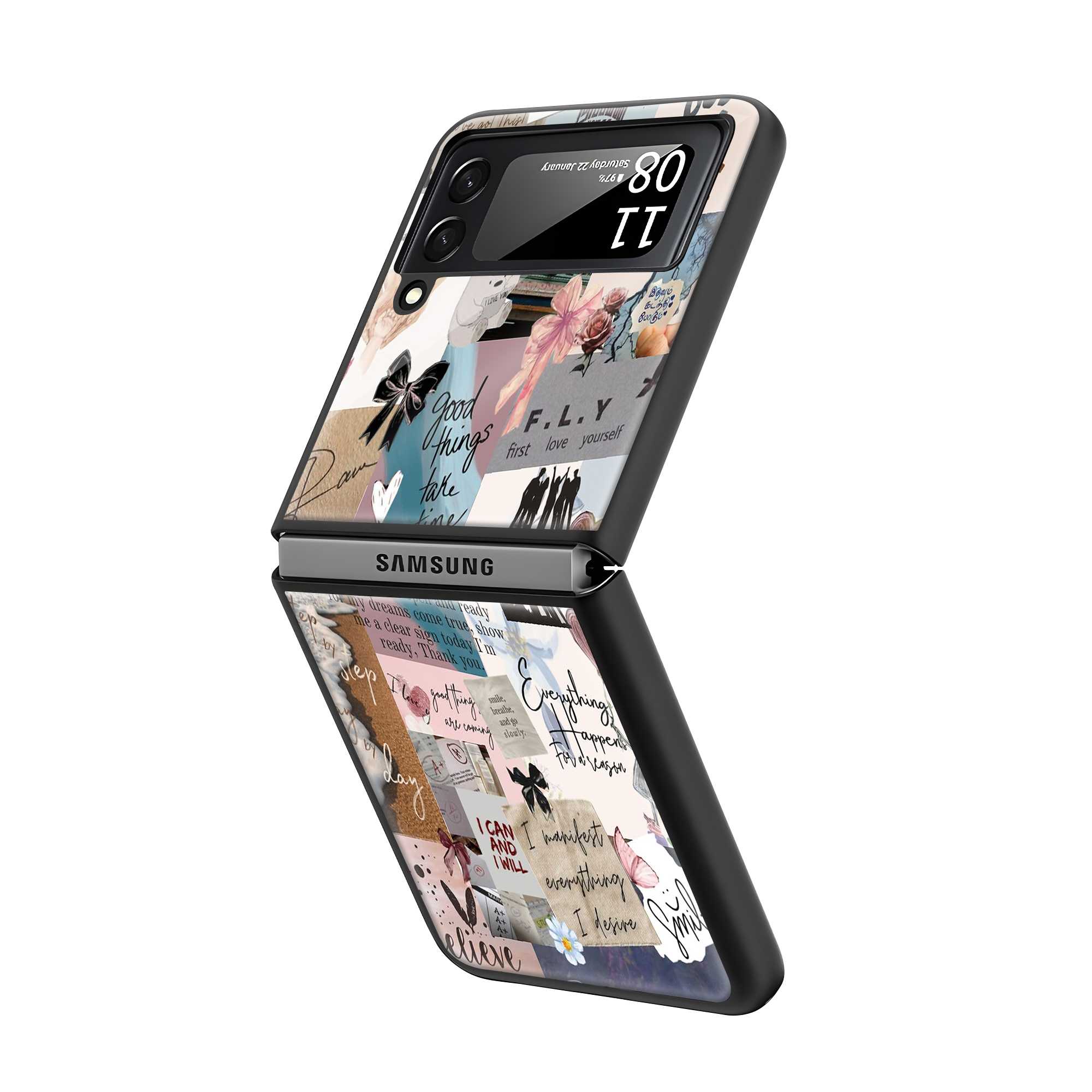 Good Things Ahead Samsung Z Flip Glass Case