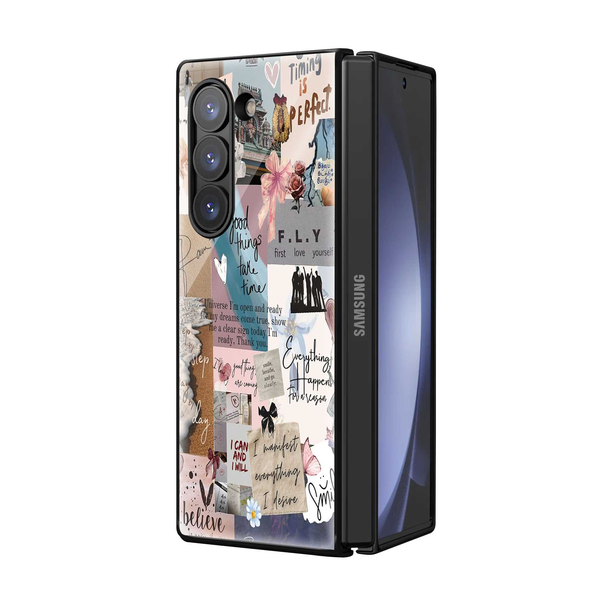Good Things Ahead Samsung Z Fold Glass Case Secondary image