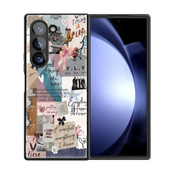 Good Things Ahead Samsung Z Fold Glass Case