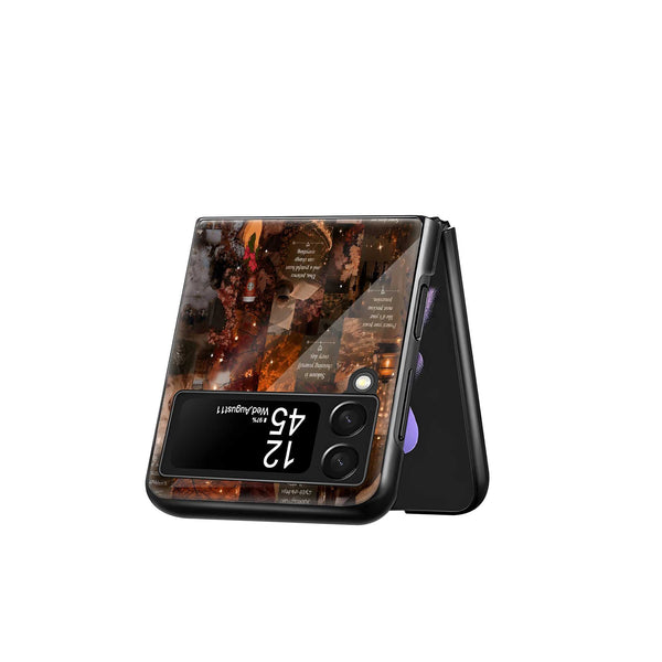 Grateful Heart Samsung Z Flip Glass Case
