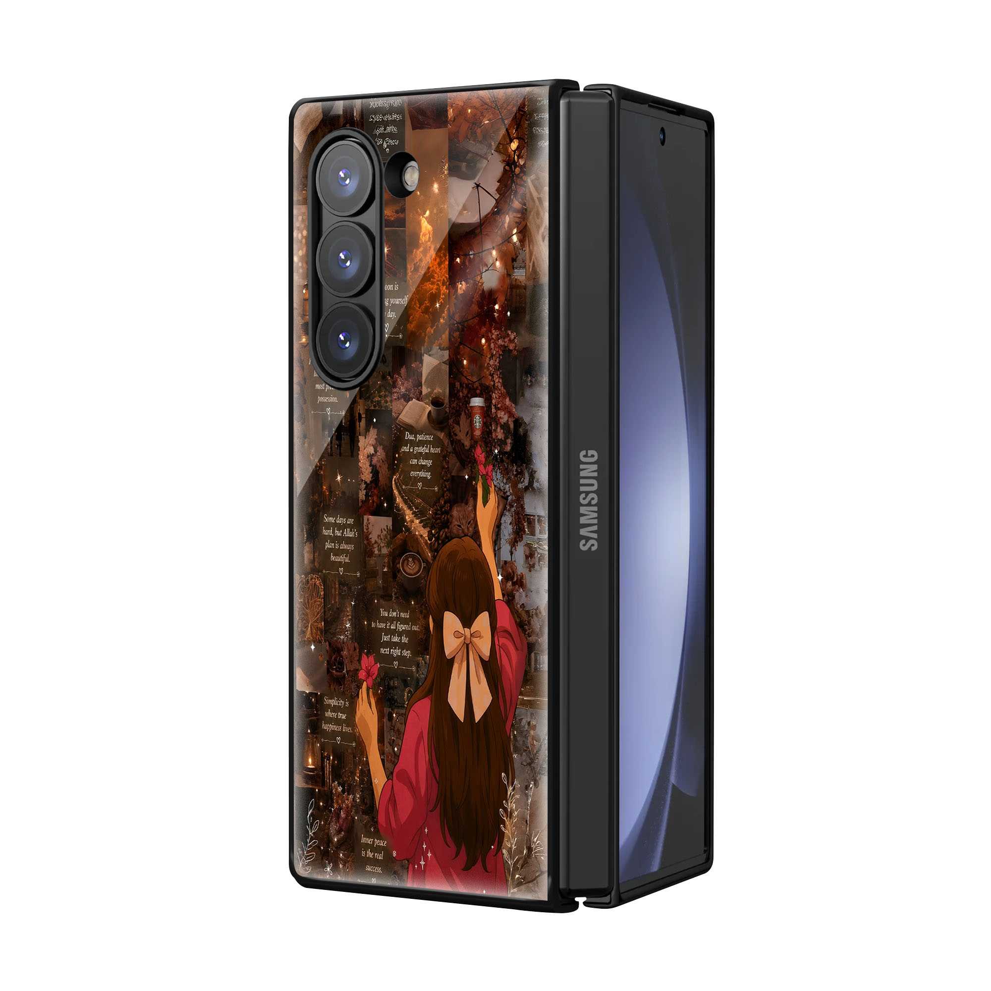 Grateful Heart Samsung Z Fold Glass Case Secondary image