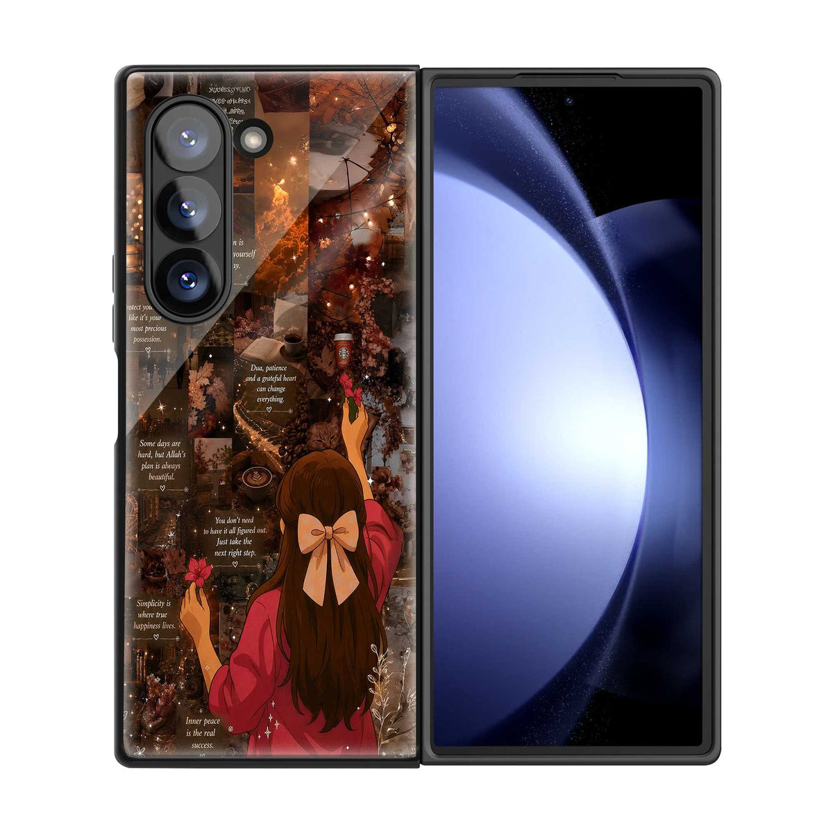 Grateful Heart Samsung Z Fold Glass Case