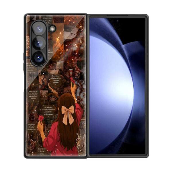 Grateful Heart Samsung Z Fold Glass Case