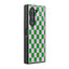 Green Grid Samsung Z Fold Glass Case