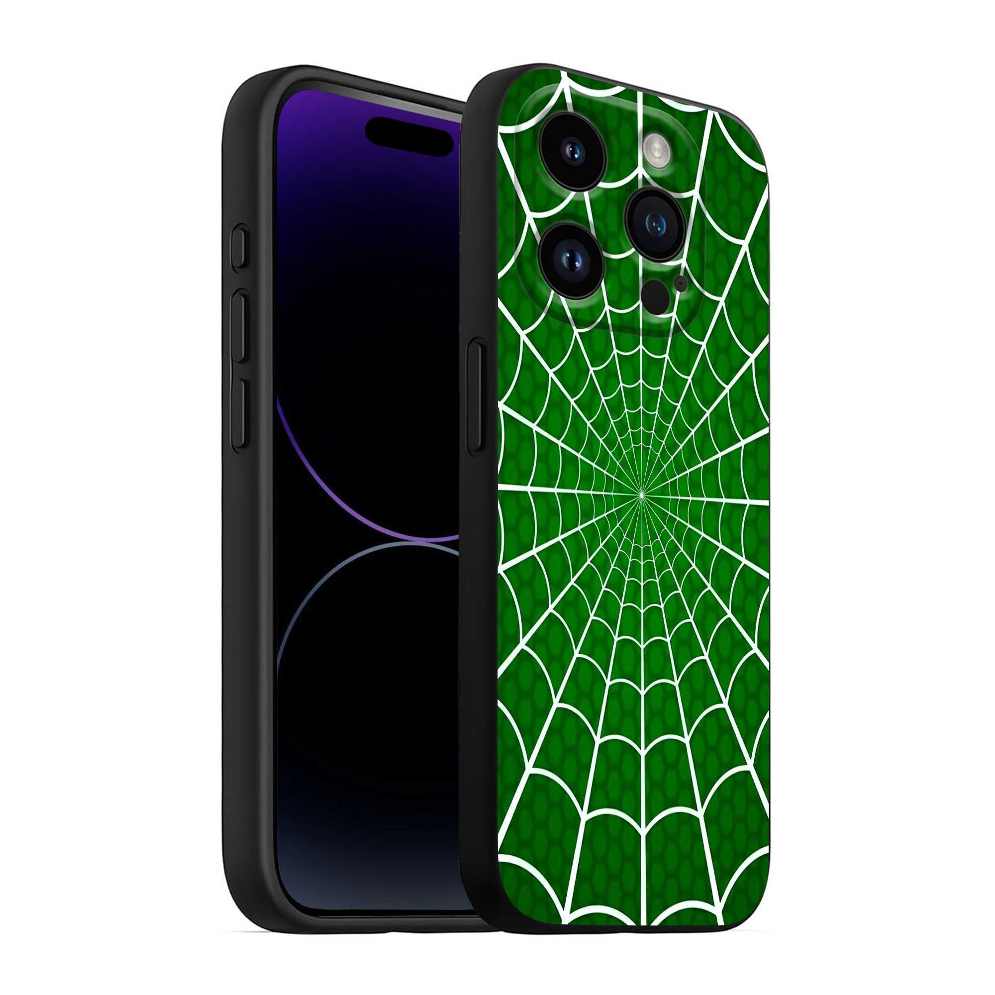 Green Web Silicone Case