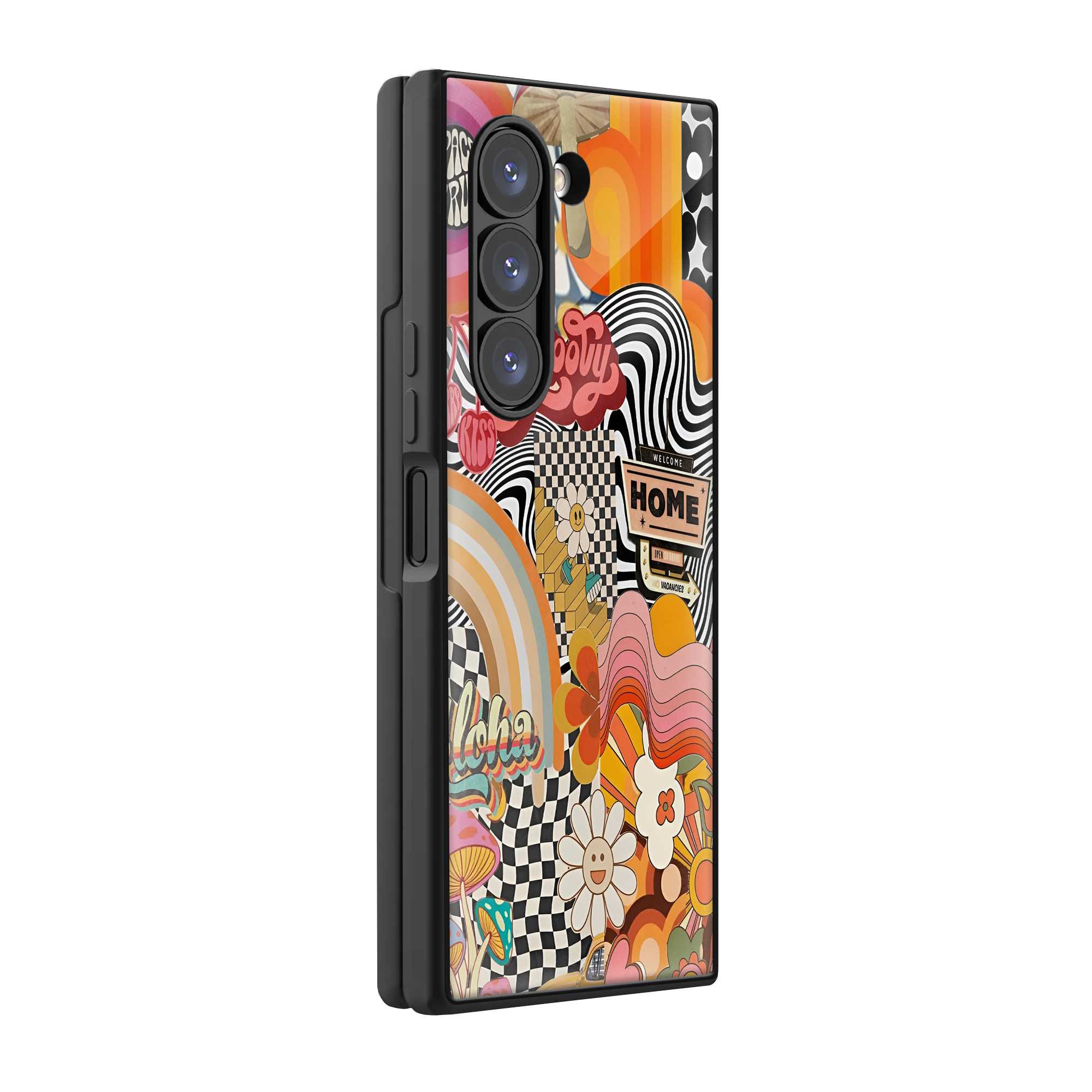 Groovy Days Samsung Z Fold Glass Case