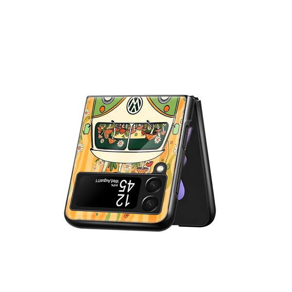 Groovy Ride Samsung Z Flip Glass Case