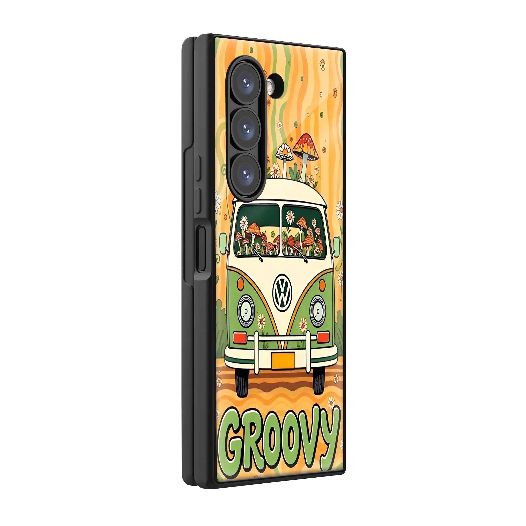 Groovy Ride Samsung Z Fold Glass Case