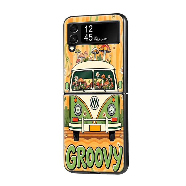 Groovy Ride Samsung Z Flip Glass Case