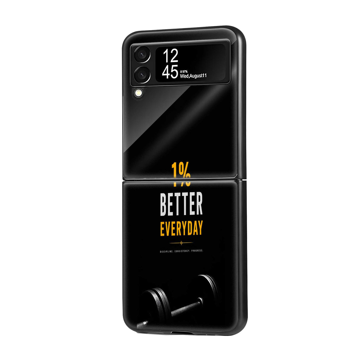 Gym Grit Samsung Z Flip Glass Case