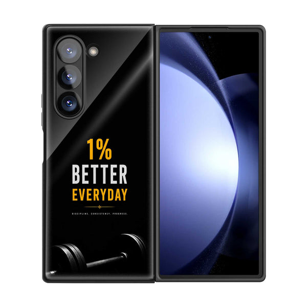 Gym Grit Samsung Z Fold Glass Case