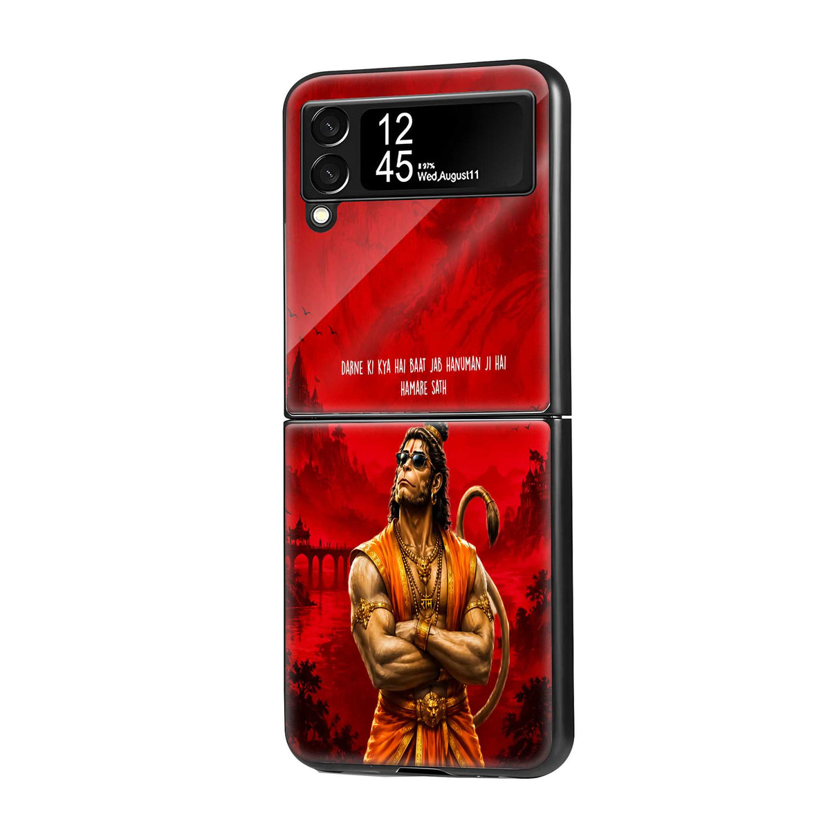 Hanuman Eternal Strength Samsung Z Flip Glass Case
