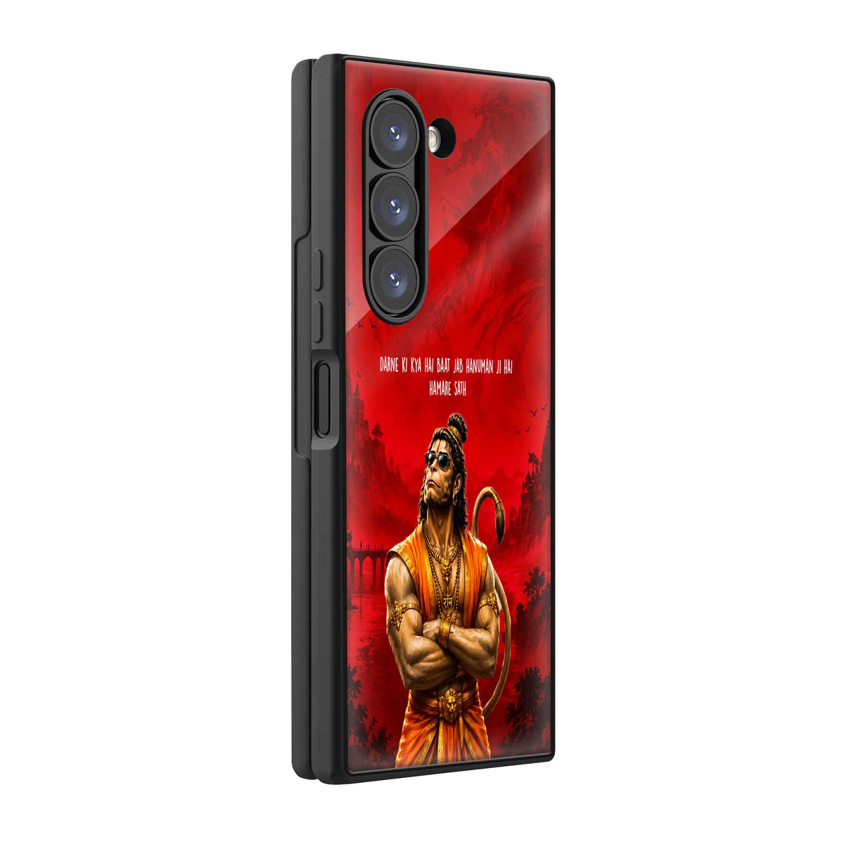 Hanuman Eternal Strength Samsung Z Fold Glass Case