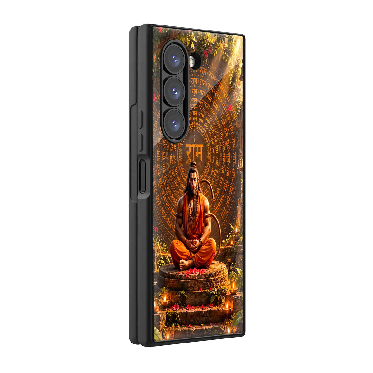 Hanuman Ram Bhakti Samsung Z Fold Glass Case