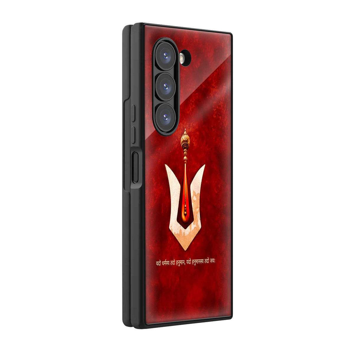 Hanuman Sacred Tilak Samsung Z Fold Glass Case