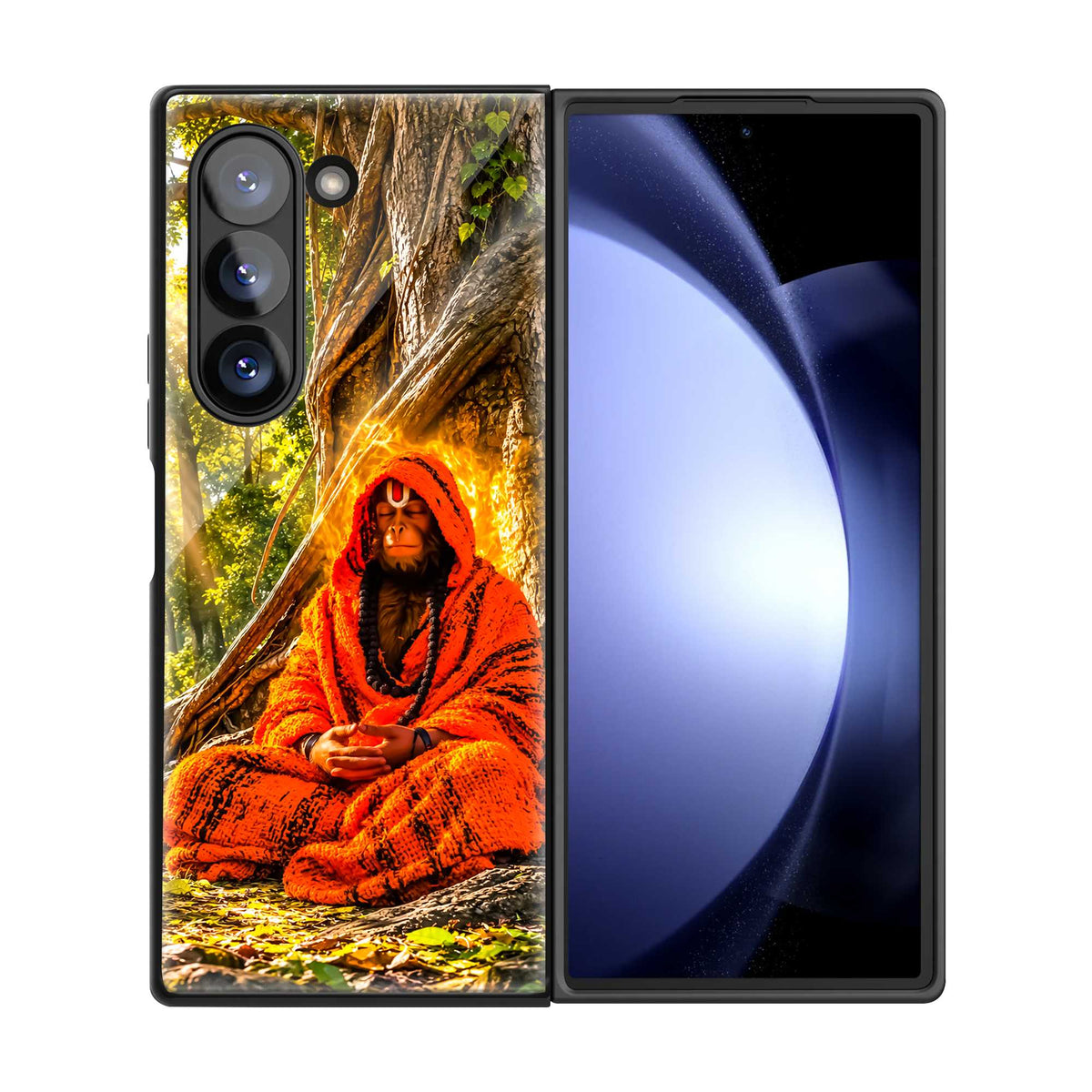 Hanuman Tapasya Samsung Z Fold Glass Case