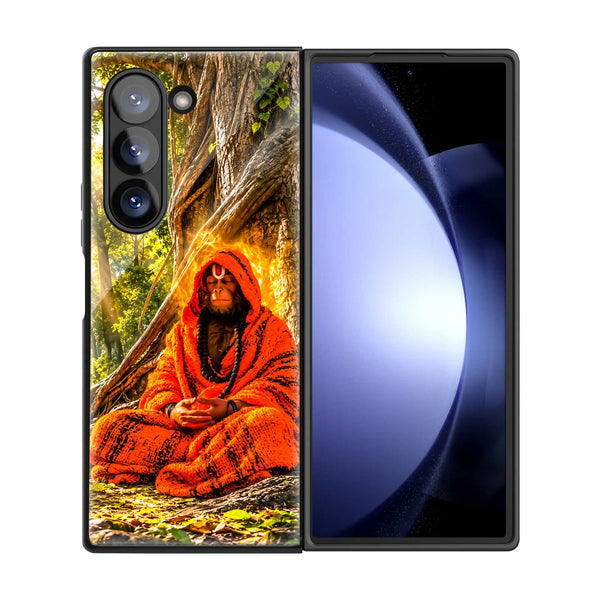 Hanuman Tapasya Samsung Z Fold Glass Case