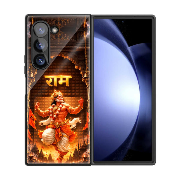 Hanuman jayanti Samsung Z Fold Glass Case