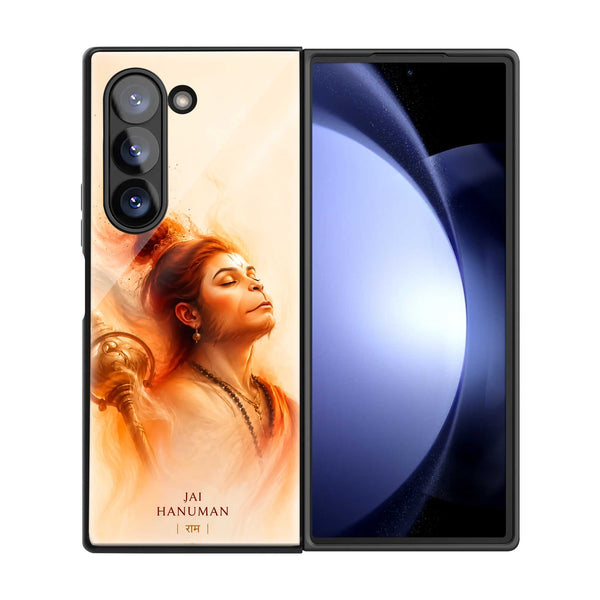 Hanuman ji Samsung Z Fold Glass Case