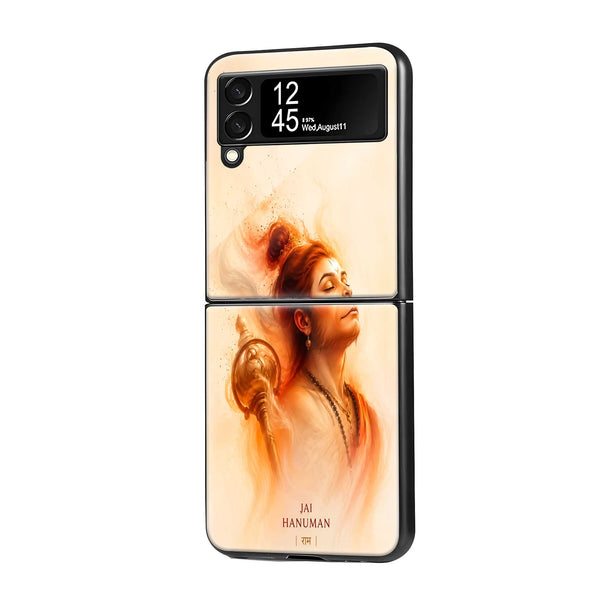 Hanuman ji Samsung Z Flip Glass Case