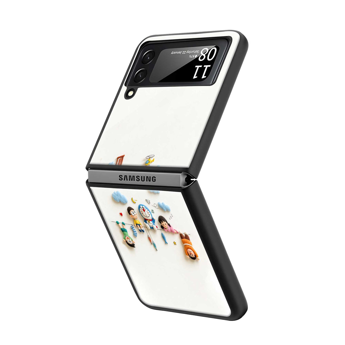 Happy Childhood Samsung Z Flip Glass Case