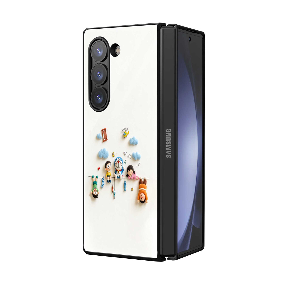 Happy Childhood Samsung Z Fold Glass Case