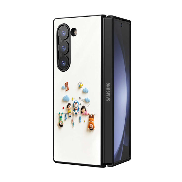 Happy Childhood Samsung Z Fold Glass Case