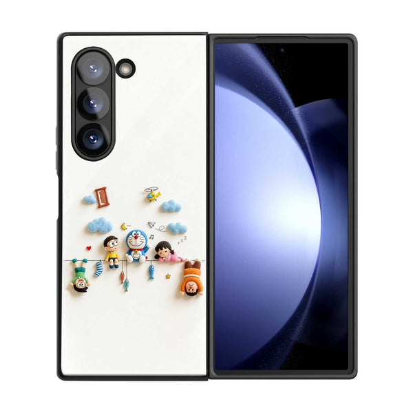 Happy Childhood Samsung Z Fold Glass Case