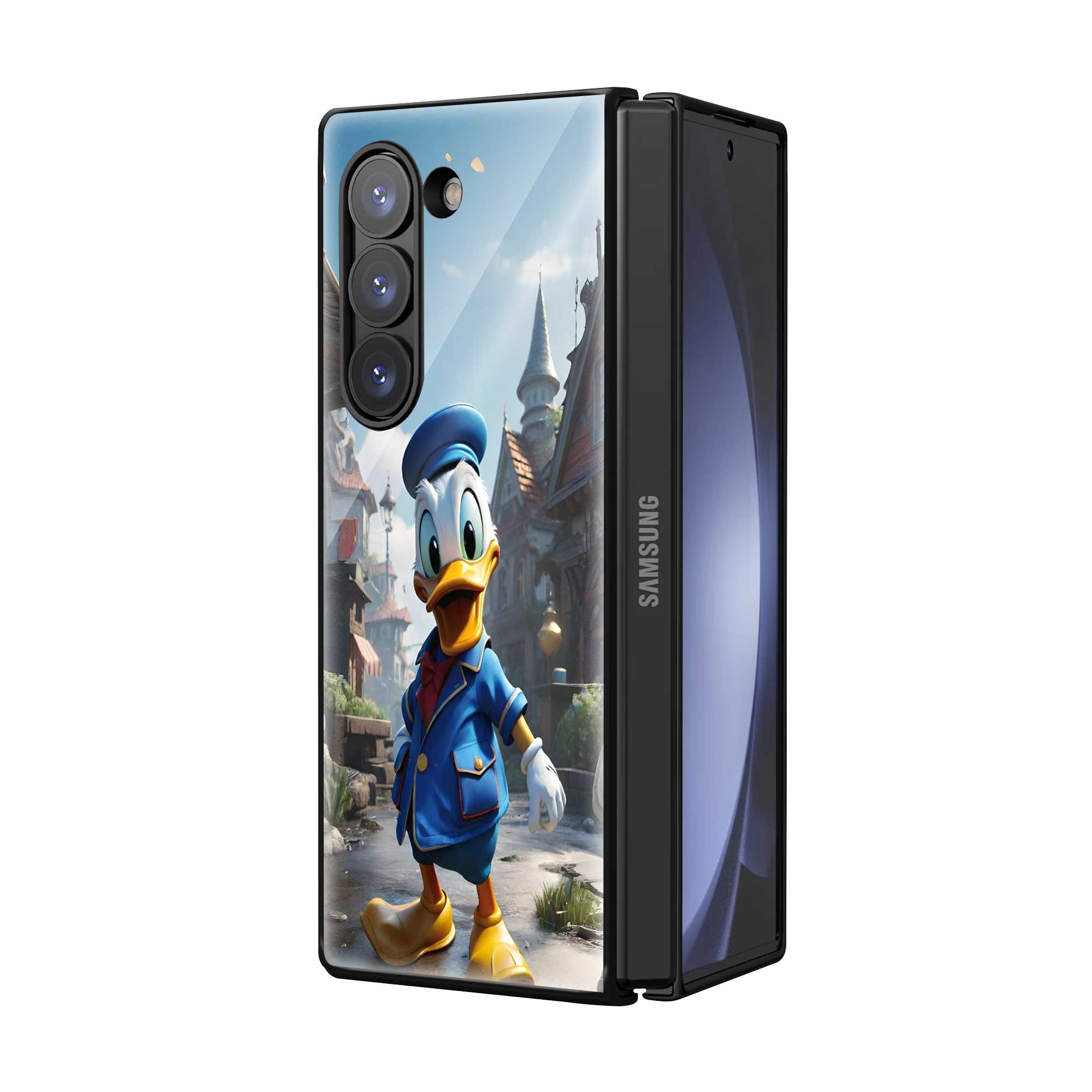 Happy Ducky Samsung Z Fold Glass Case