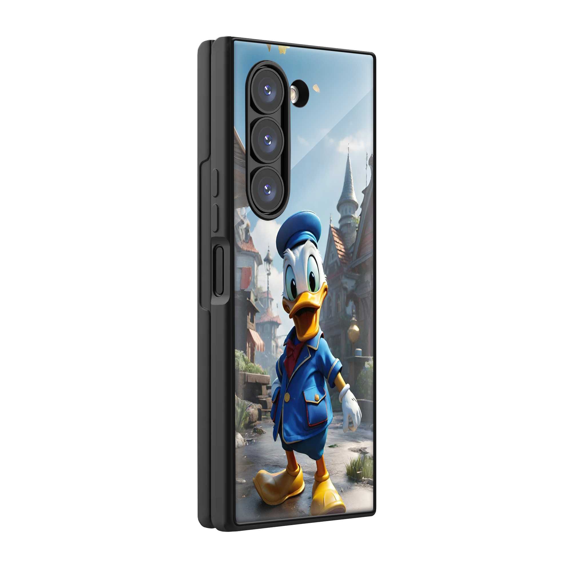 Happy Ducky Samsung Z Fold Glass Case