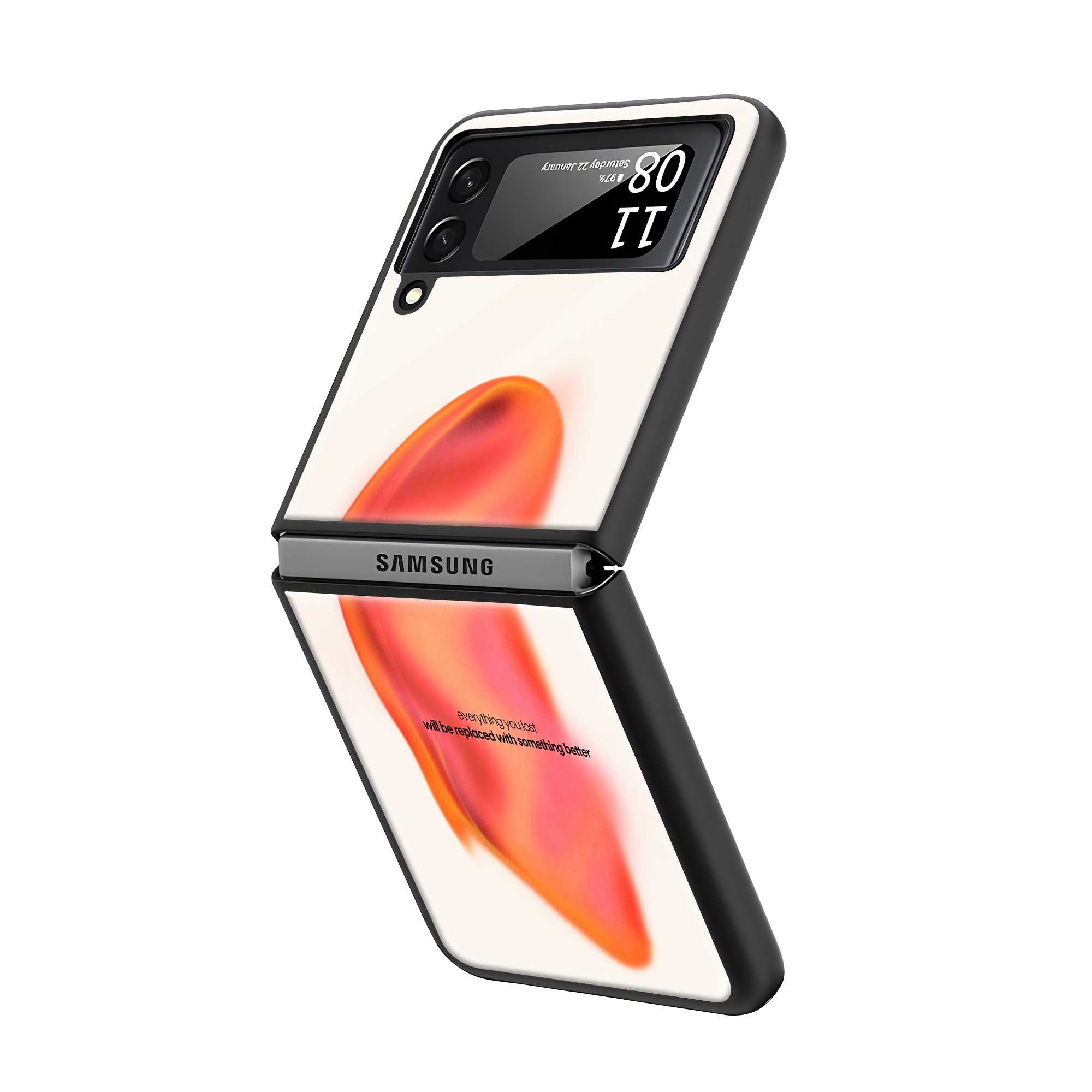 Healing Energy Samsung Z Flip Glass Case