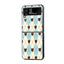 Heart Grid Samsung Z Flip Glass Case