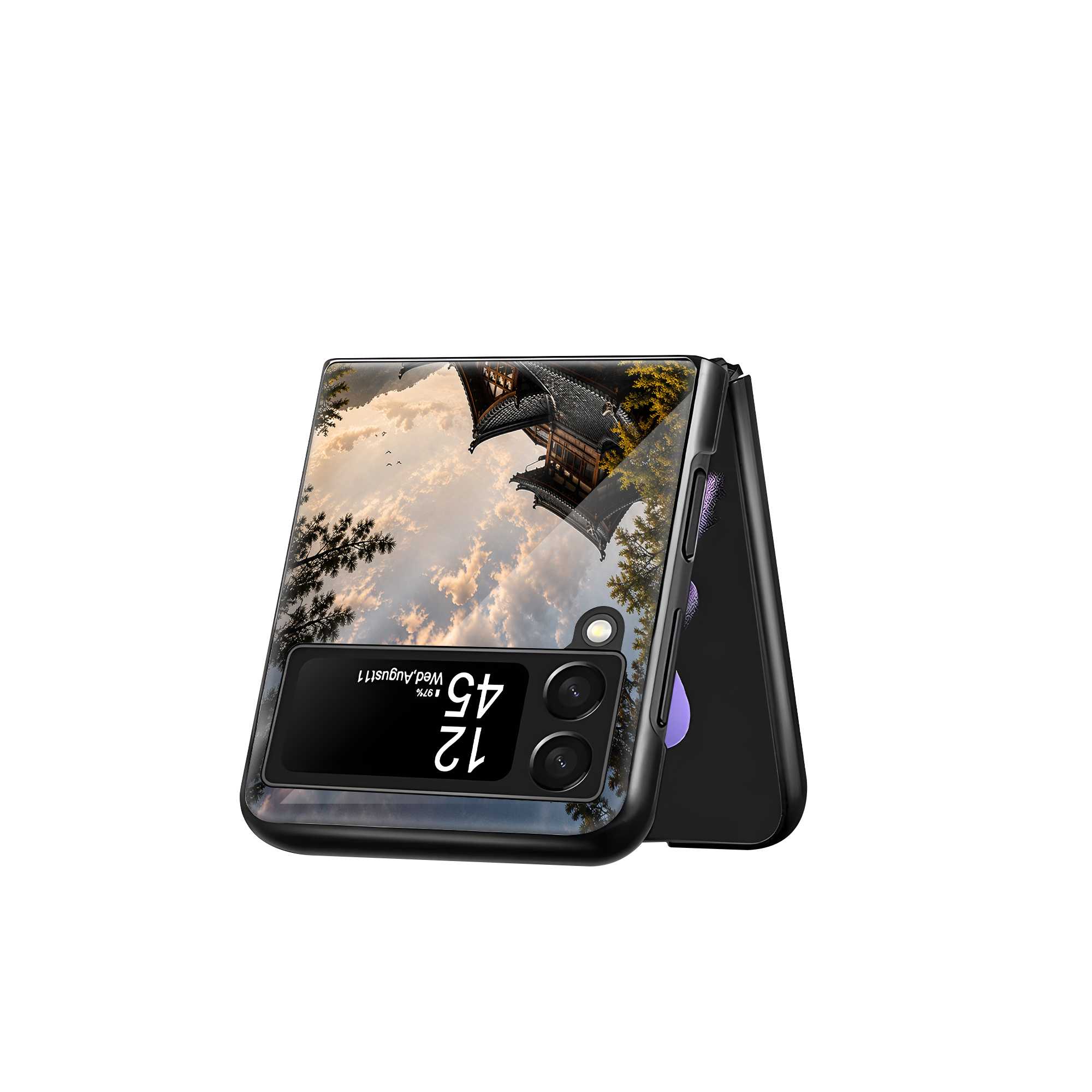 Heavenly Ride Samsung Z Flip Glass Case