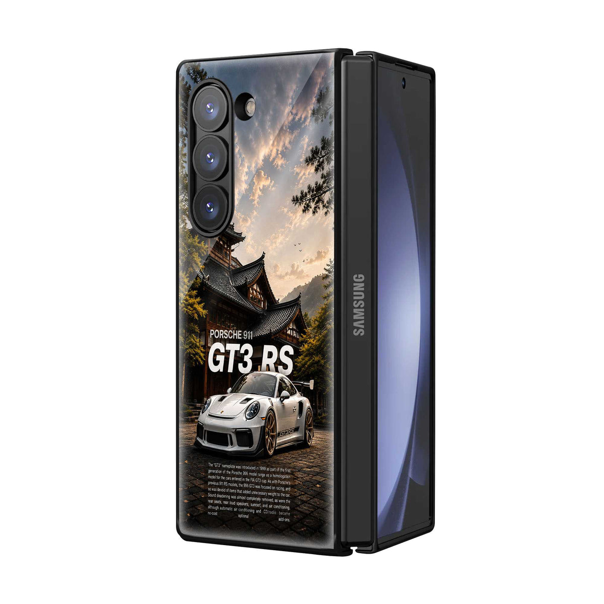 Heavenly Ride Samsung Z Fold Glass Case