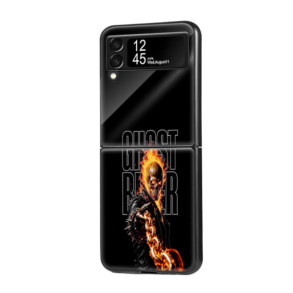 Hellfire Rider Samsung Z Flip Glass Case