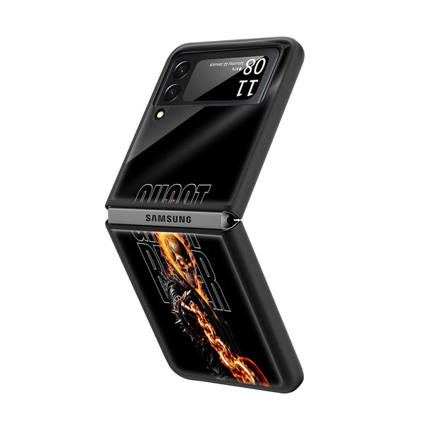 Hellfire Rider Samsung Z Flip Glass Case