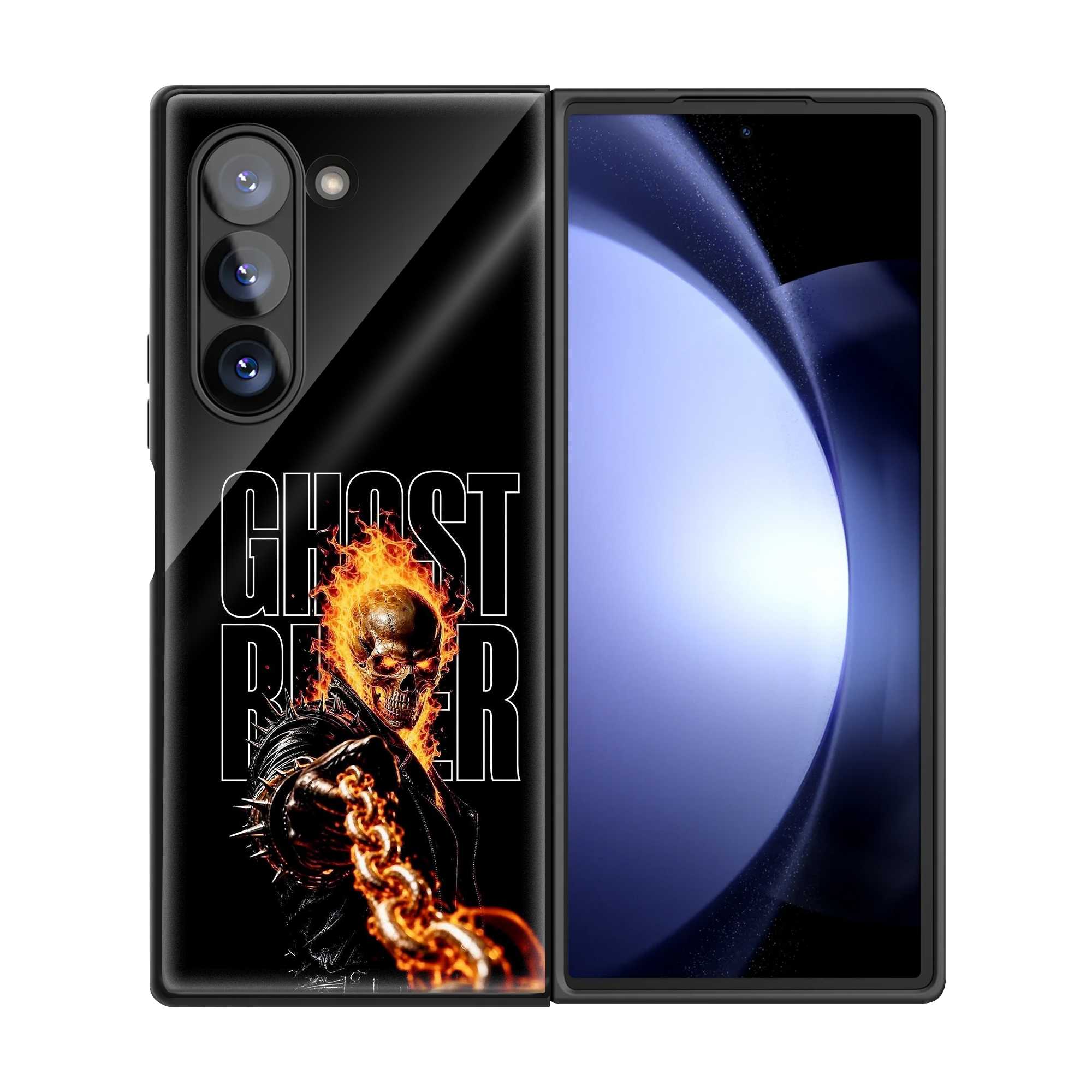 Hellfire Rider Samsung Z Fold Glass Case