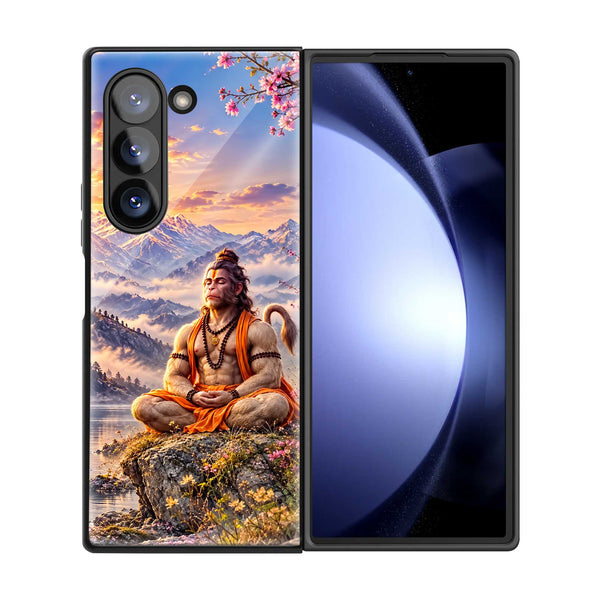 Himalayan Hanuman Samsung Z Fold Glass Case