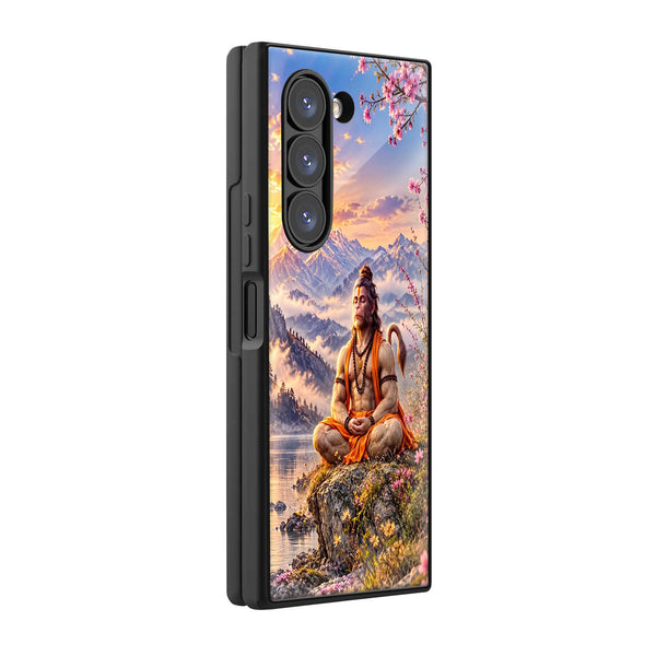 Himalayan Hanuman Samsung Z Fold Glass Case