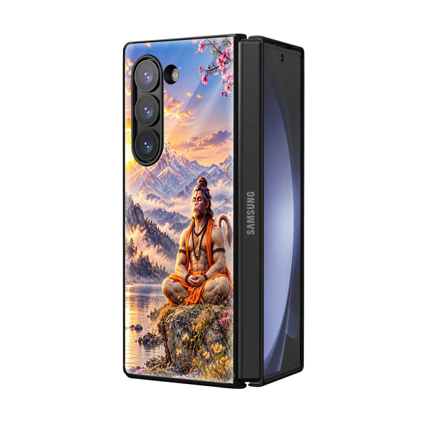 Himalayan Hanuman Samsung Z Fold Glass Case