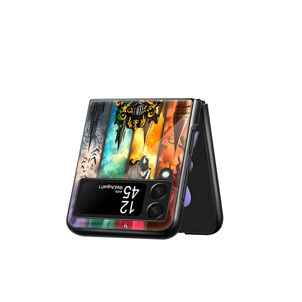 Hogwarts Samsung Z Flip Glass Case