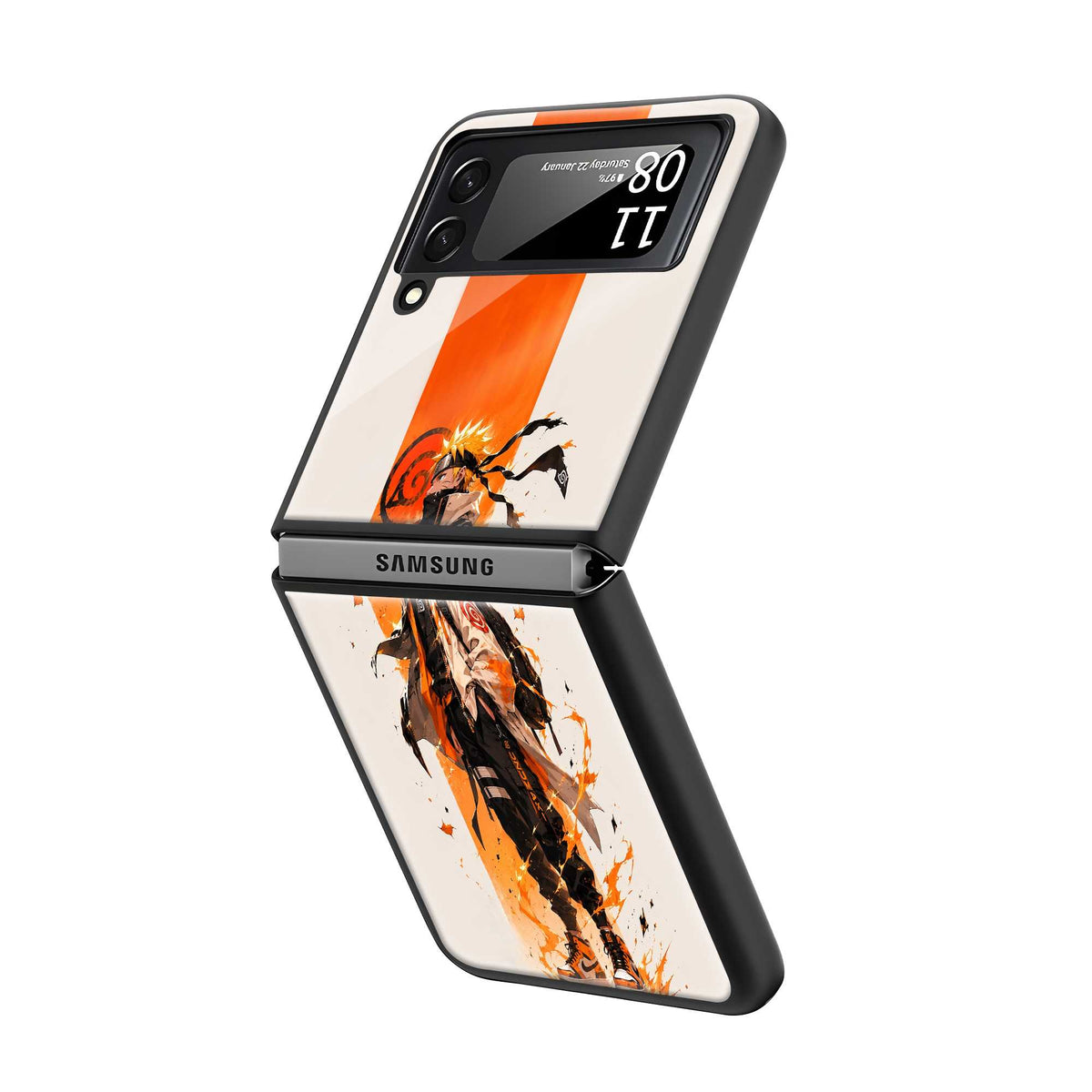 Hokage Vibes Samsung Z Flip Glass Case