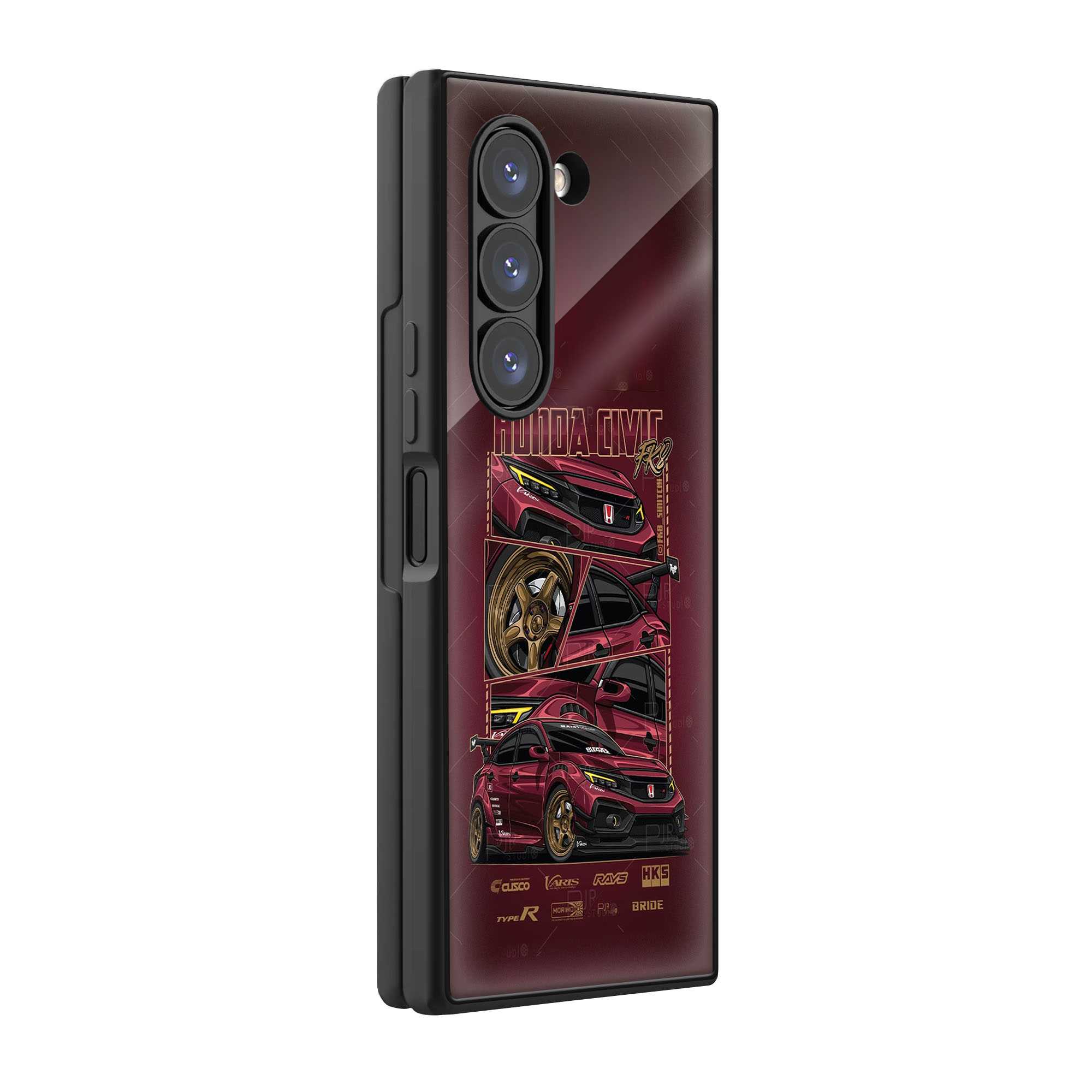 Honda Street Samsung Z Fold Glass Case