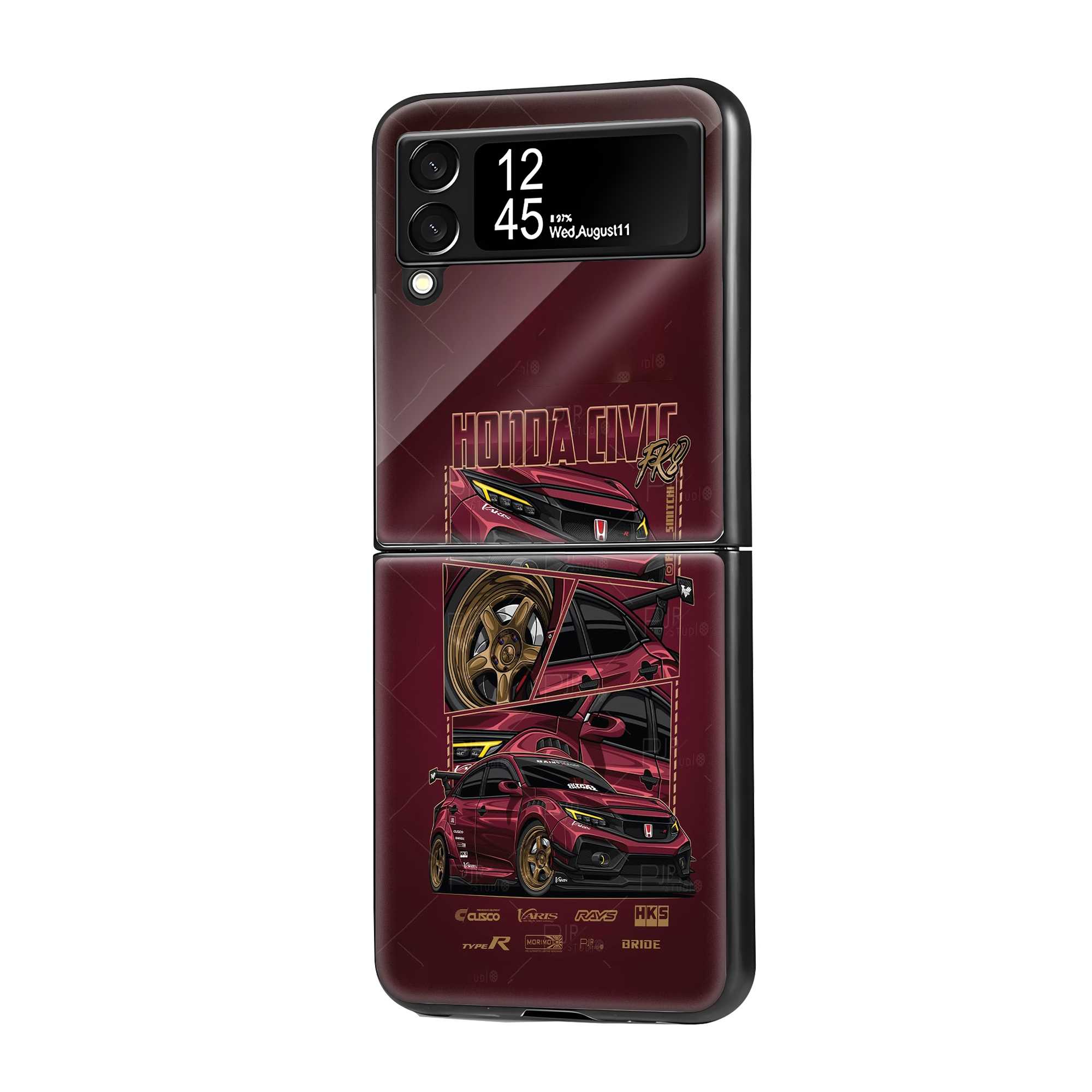 Honda Street Samsung Z Flip Glass Case
