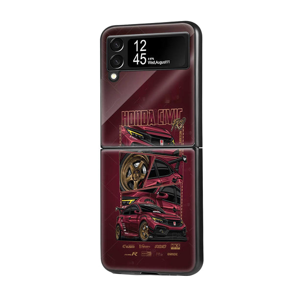 Honda Street Samsung Z Flip Glass Case