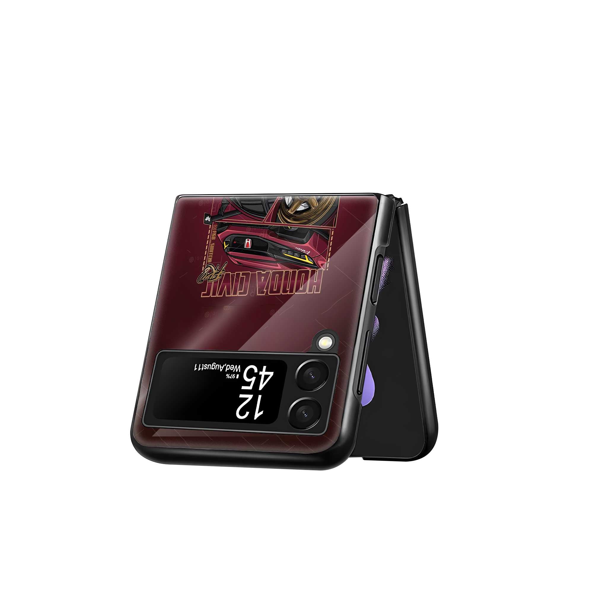 Honda Street Samsung Z Flip Glass Case